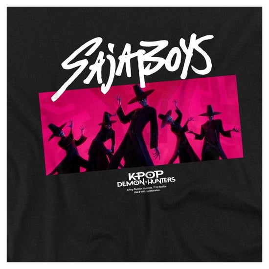 K-Pop Demon Hunters Saja Boys Demons-sweatshirt voor kinderen/jongens (Zwart/roze) - Image 3