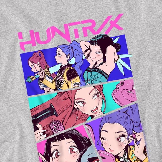 K-Pop Demon Hunters Huntrix Neon Comic Anime-sweatshirt voor kinderen (Atletische Heide) - Image 3