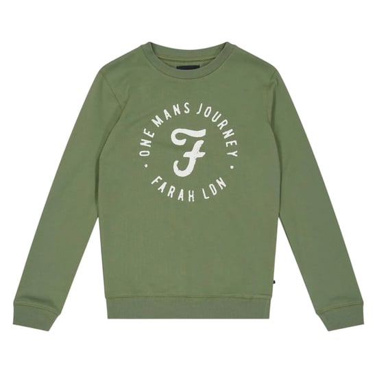 Farah Kinder-sweatshirt met ‘One Man’s Journey’-logo (Groen) - Image 1