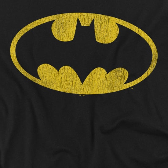 Batman Unisex Adult Distressed Logo T-shirt met lange mouwen (Zwart) - Image 3