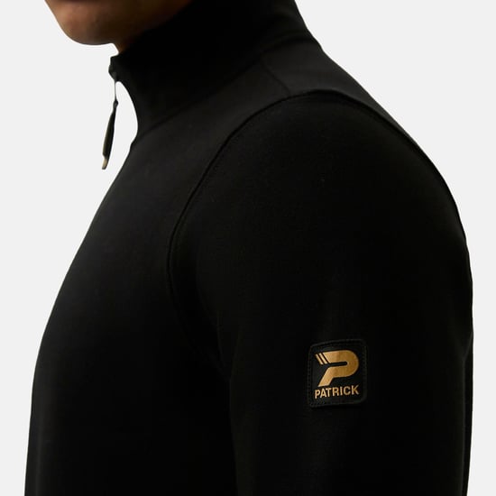 Patrick Mens Harlem Quarter Zip Top (Black) - Image 4