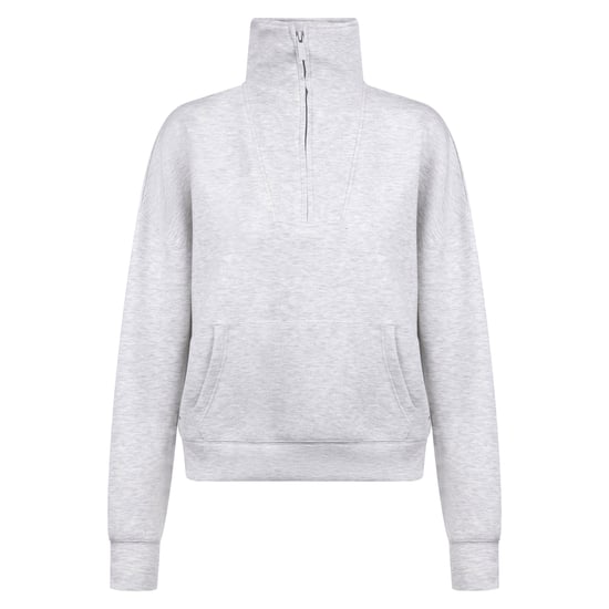 Trespass Dam/Ladies Jean Half Zip Sweatshirt (Grå marl) - Image 2
