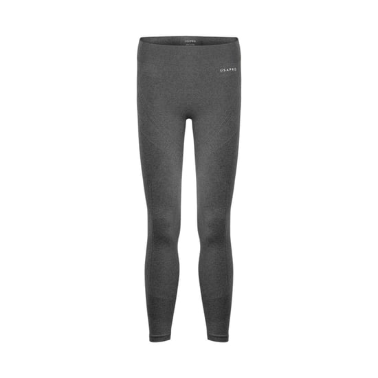USA Pro Naadloze, strakke leggings voor kinderen (Houtskool) - Image 1