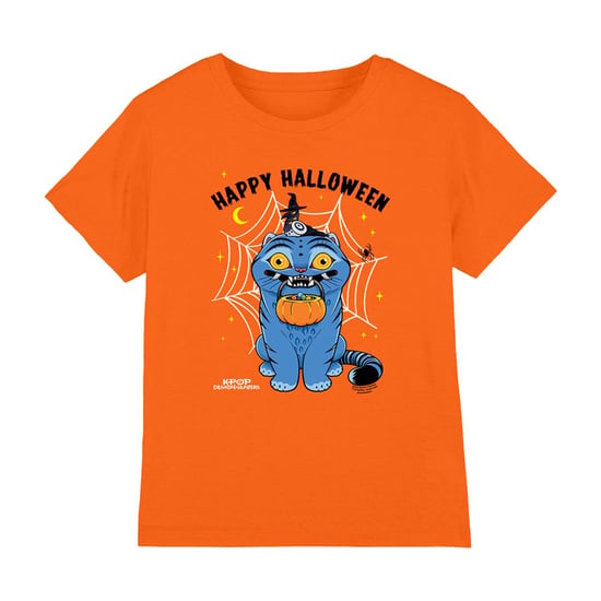 K-Pop Demon Hunters Childrens/Kids Derpy & Sussie Halloween T-Shirt (Orange) - Image 1