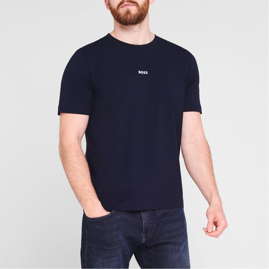 Boss Heren Tchup T-Shirt (Marine) - Image 2