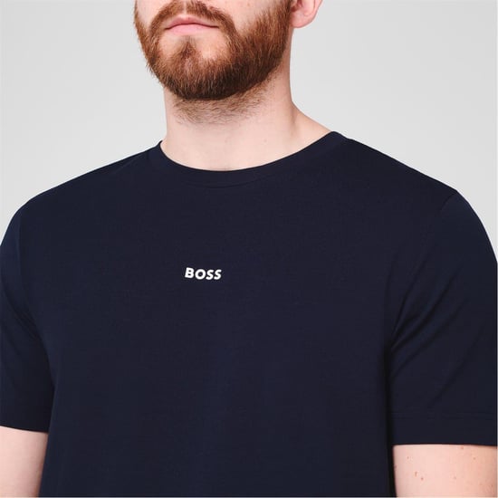 Boss Heren Tchup T-Shirt (Marine) - Image 4