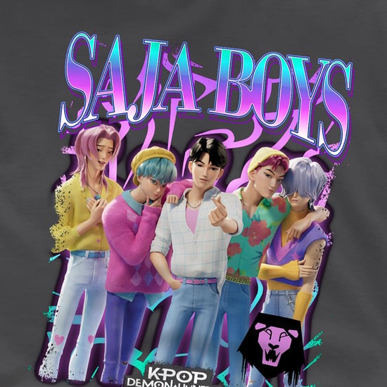 K-Pop Demon Hunters Childrens/Kids Saja Boys Logo T-Shirt (Charcoal) - Image 3