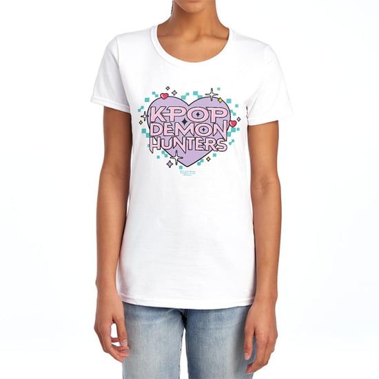 K-Pop Demon Hunters Womens/Ladies Pixel Hearts Fitted T-Shirt (White) - Image 4