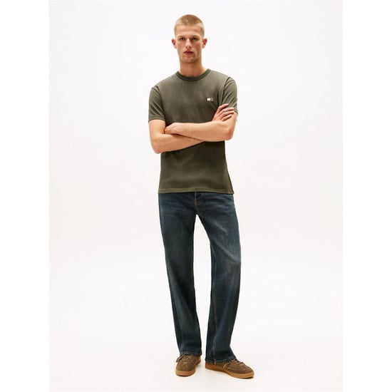Tommy Jeans Heren Tonaal Badge T-shirt (Tinnen) - Image 4