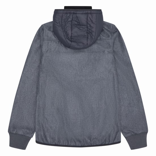 Reebok Mens Mixed Media Jacket (Ice Grey) - Image 2