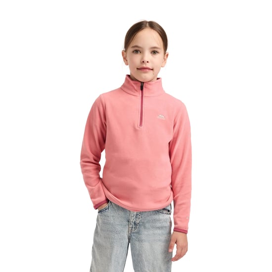 Trespass Childrens/Girls Sybil Micro Fleece (Peach Pink) - Image 1