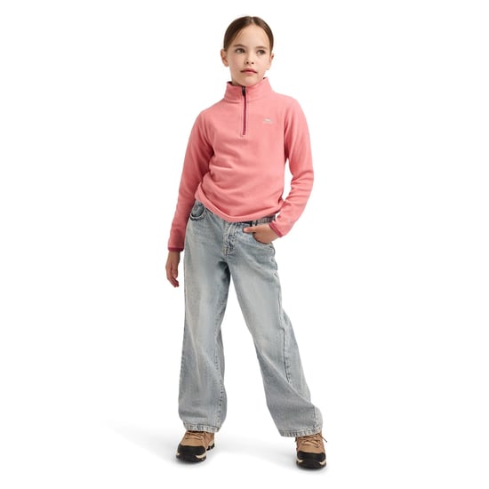 Trespass Childrens/Girls Sybil Micro Fleece (Peach Pink) - Image 5