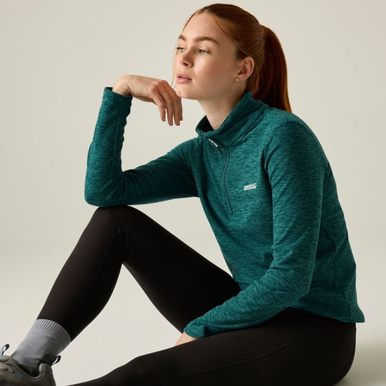 Regatta Womens/Ladies Sweetheart Quarter Zip Fleece Top (Mediterranea) - Image 1