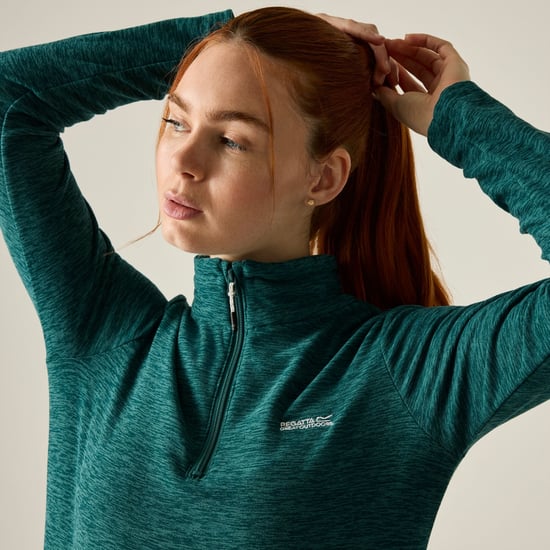 Regatta Womens/Ladies Sweetheart Quarter Zip Fleece Top (Mediterranea) - Image 5