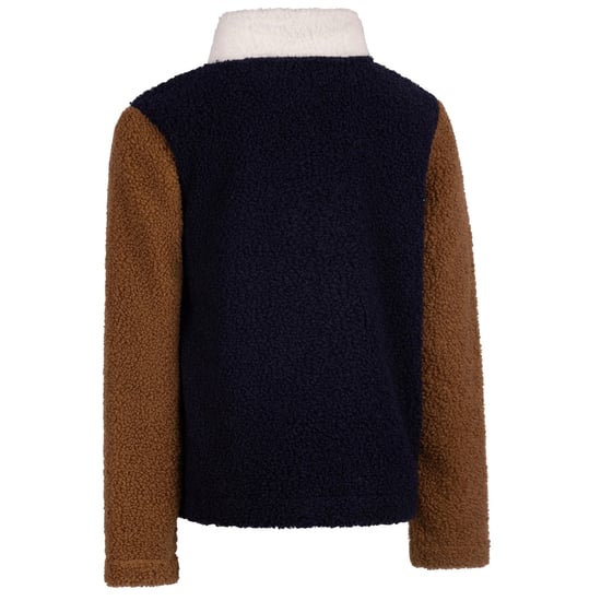 Trespass Mitta fleece-top met kleurblokken voor kinderen (Marine) - Image 3