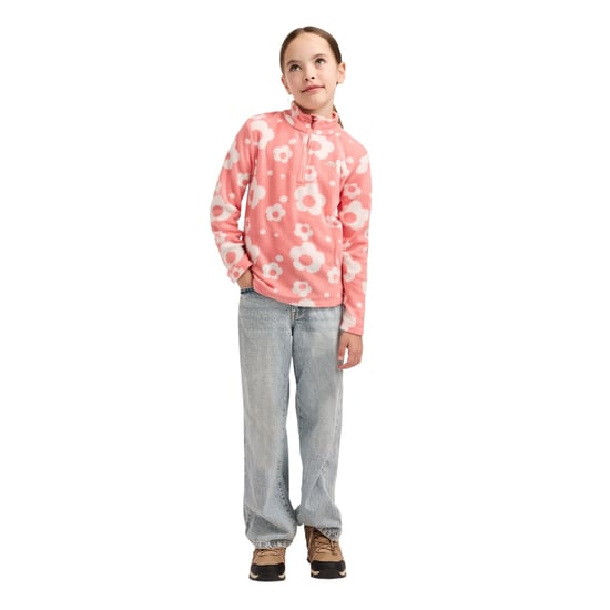 Trespass Childrens/Kids Melsa AT200 Fleece Jacket (Peach Pink) - Image 4