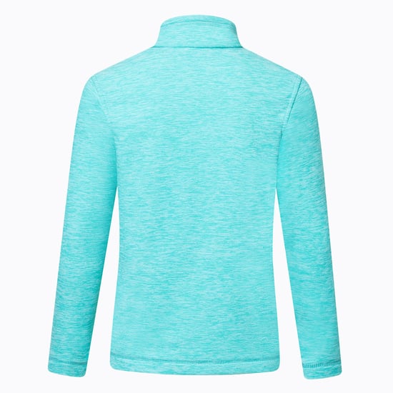 Regatta Kinder/Kids Hot Shot Quarter Zip Fleece Top (Turquoise) - Image 2