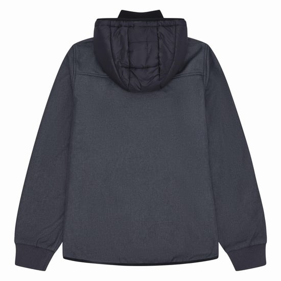 Reebok Mens Mixed Media Jacket (Charcoal) - Image 2
