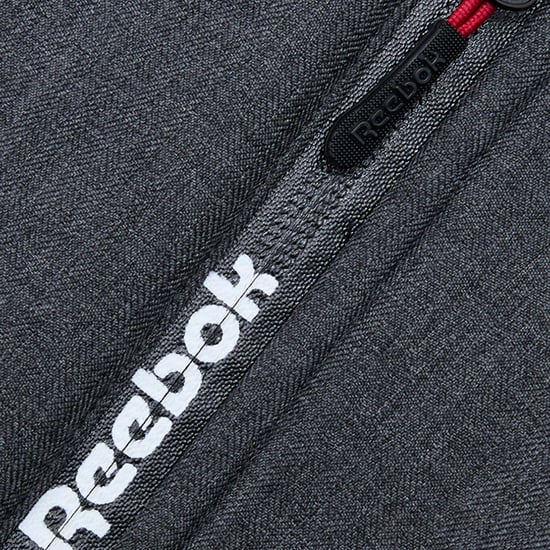Reebok Mens Mixed Media Jacket (Charcoal) - Image 4