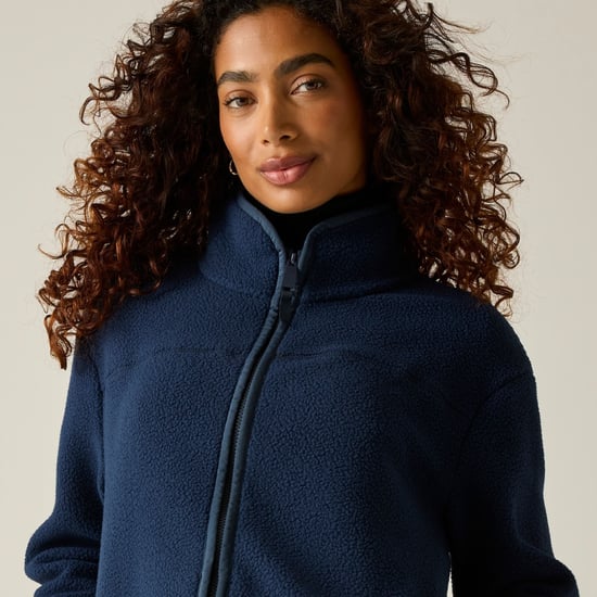 Regatta Womens/Ladies Frankie Borg Full Zip Fleece Jacket (Navy) - Image 6