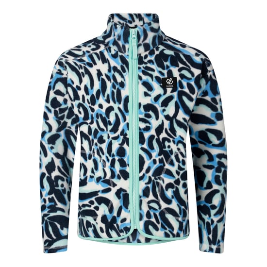 Dare 2B Fleecejas voor kinderen van Wing It met dierenprint en doorlopende ritssluiting (Blauw) - Image 2