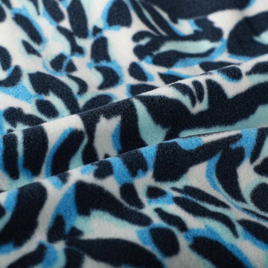 Dare 2B Fleecejas voor kinderen van Wing It met dierenprint en doorlopende ritssluiting (Blauw) - Image 4