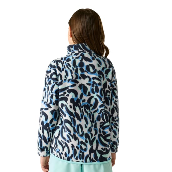 Dare 2B Fleecejas voor kinderen van Wing It met dierenprint en doorlopende ritssluiting (Blauw) - Image 6