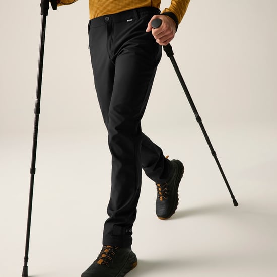 Regatta Geo softshell-wandelbroek voor heren (Zwart) - Image 5