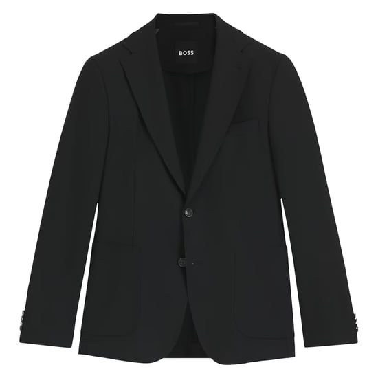 Boss Mens Lapel Collar Regular Blazer (Black) - Image 2