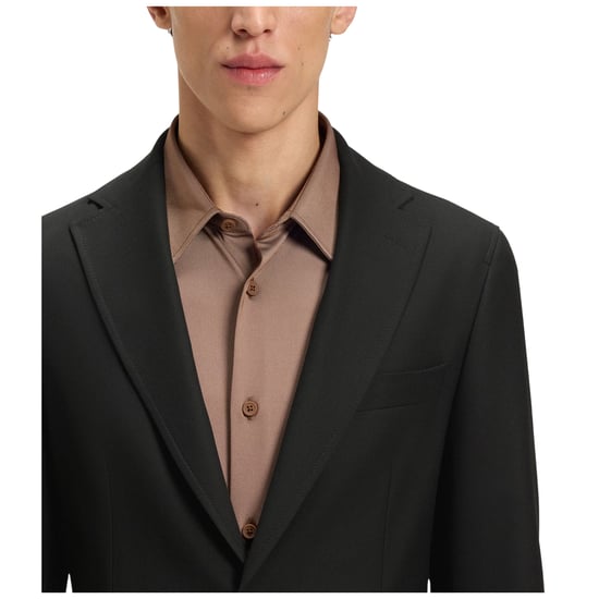 Boss Mens Lapel Collar Regular Blazer (Black) - Image 4