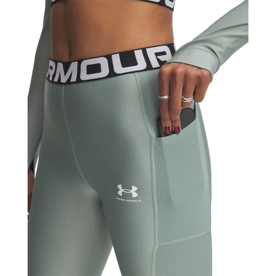 Under Armour Womens/Ladies HeatGear Fitted Leggings (Green) - Image 3
