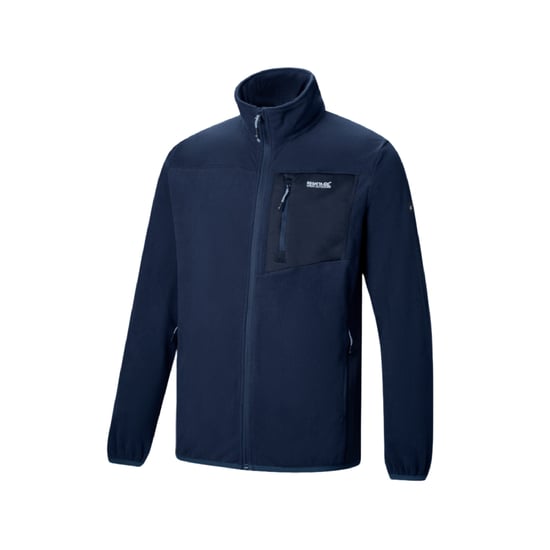 Regatta Mens Eadle Logo Full Zip Fleece (Navy) - Image 4