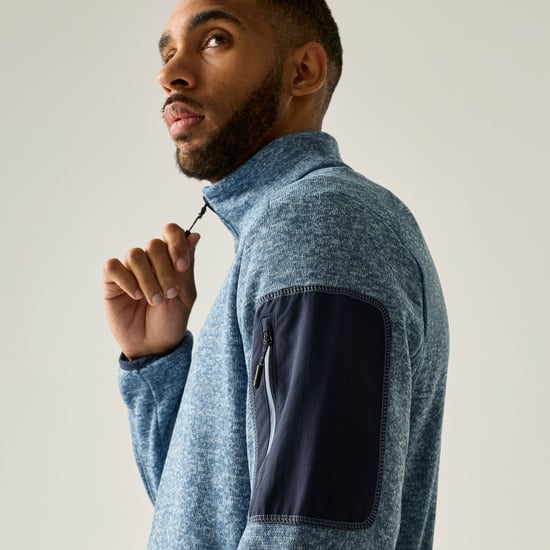 Regatta Heren Newhill Marl Full Zip Fleecejack (Schemerig blauw) - Image 4