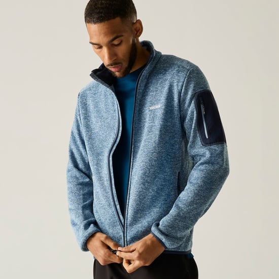 Regatta Heren Newhill Marl Full Zip Fleecejack (Schemerig blauw) - Image 5