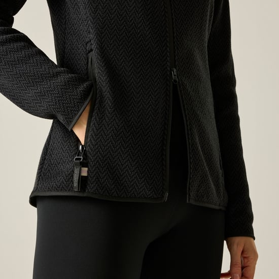 Regatta Womens/Ladies Elzie Fleece Jacket (Black/Ash) - Image 6