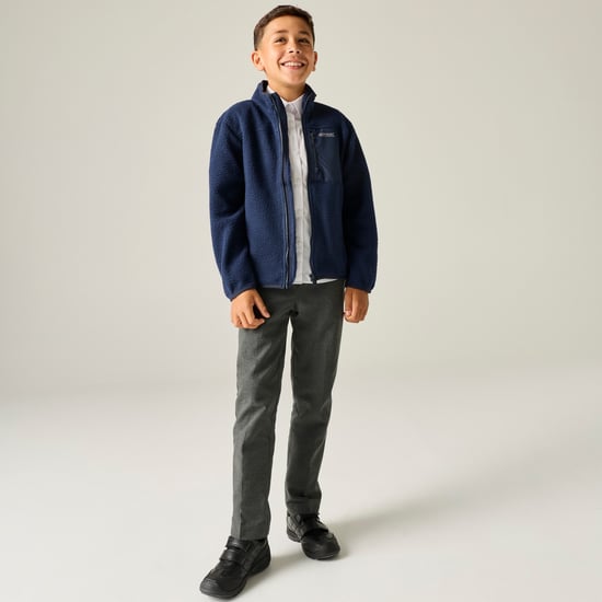 Regatta Kinder/Kids Frankie Full Zip Fleecejack (Marine) - Image 6
