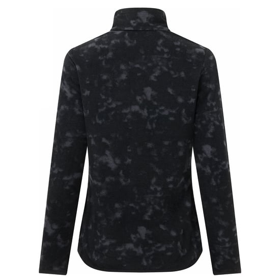 Regatta Margot Brush Stroke fleece met kwartrits voor dames (Zwart) - Image 3