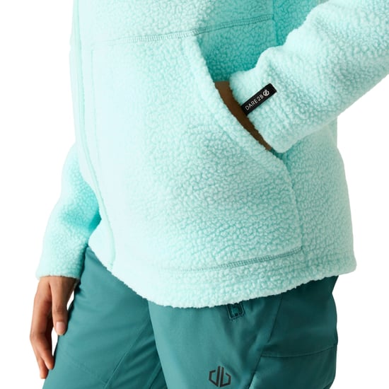 Dare 2B Firn Borg fleece met capuchon voor dames (Water Ballet) - Image 6
