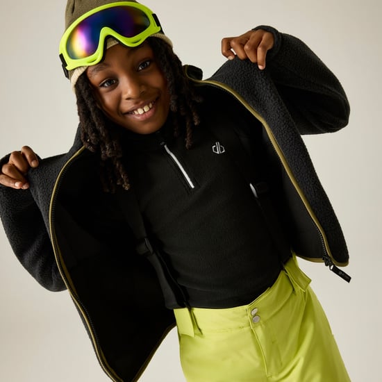 Dare 2B Kinder/Kinder Zesty II Fleecejack (Zwart/Martini Olijf) - Image 6