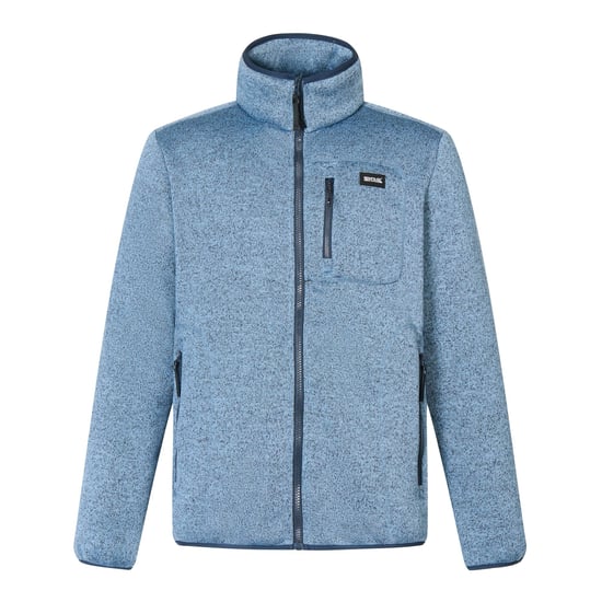 Regatta Mens Barlee Marl Full Zip Fleece Jacket (Grey Mirage) - Image 2