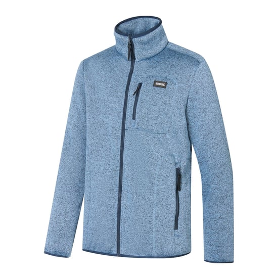 Regatta Mens Barlee Marl Full Zip Fleece Jacket (Grey Mirage) - Image 4