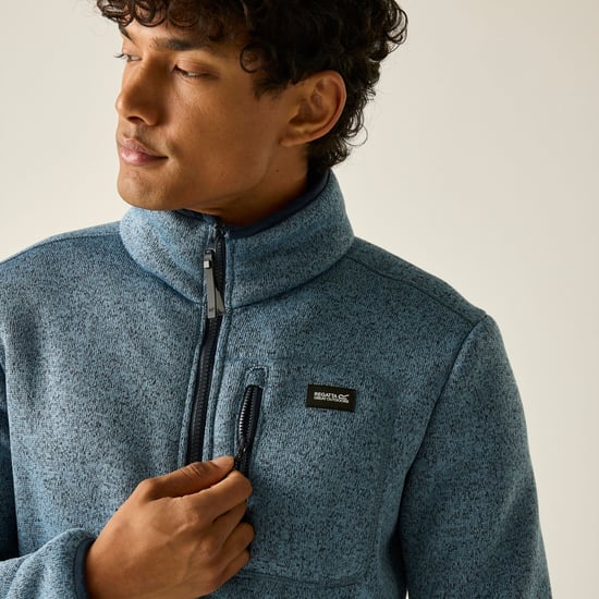 Regatta Mens Barlee Marl Full Zip Fleece Jacket (Grey Mirage) - Image 5