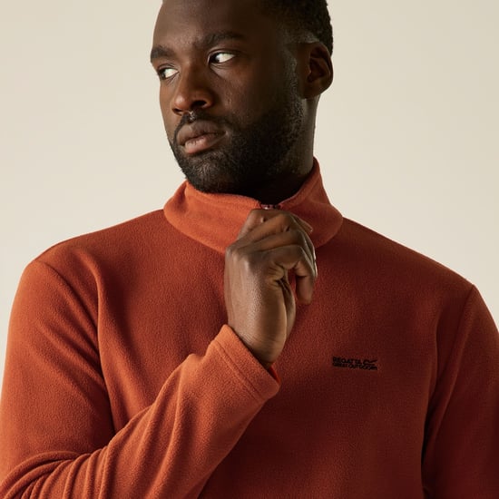 Regatta Great Outdoors Mens Thompson Half Zip Fleece Top (Rooibos Tea) - Image 4