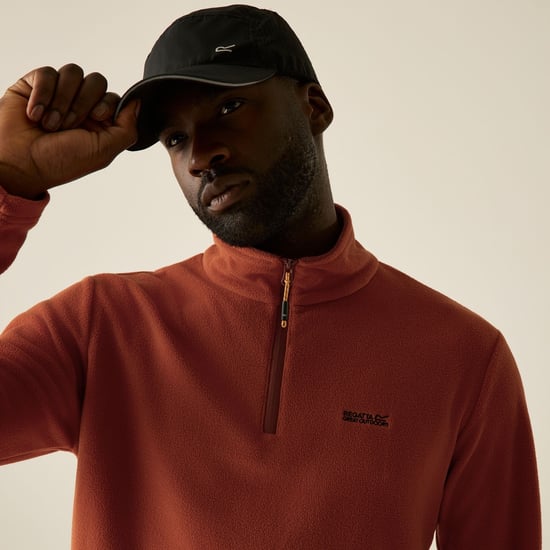 Regatta Great Outdoors Mens Thompson Half Zip Fleece Top (Rooibos Tea) - Image 5