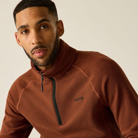 Regatta - Geweldige Outdoors Heren Kenger Half Zip Honeycomb Fleece (Verbrande Henna) - Image 5