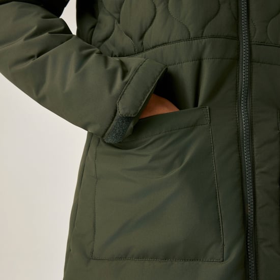 Regatta Childrens/Kids Fabrizia II Quilted Jacket (Dark Khaki) - Image 5