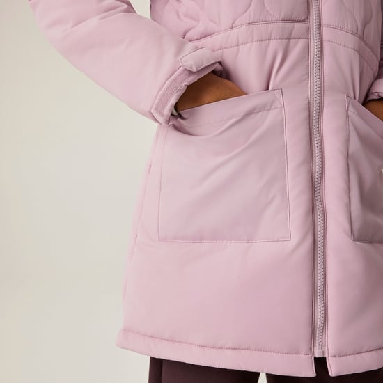 Regatta Childrens/Kids Fabrizia II Quilted Jacket (Powder Lilac) - Image 6