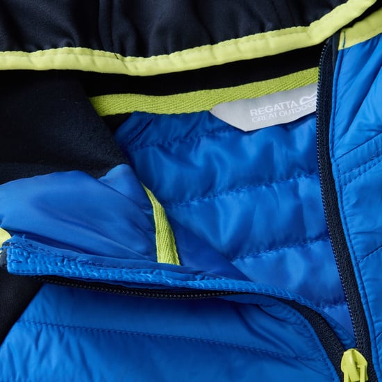 Regatta Childrens/Kids Andreson Hybrid Padded Jacket (Navy/Olympian Blue) - Image 5
