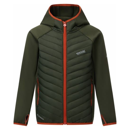 Regatta Andreson Hybride Gewatteerd Jasje voor Kinderen/Kinderen (Donkere Khaki) - Image 1
