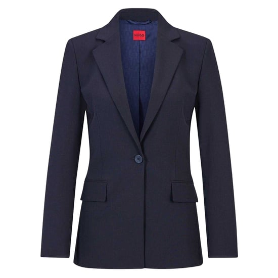 Hugo Womens/Ladies Lapel Collar Regular Suit Jacket (Dark Blue) - Image 1
